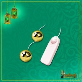 Multi Speed Golden Ben Wa Vibrating Balls Anal Vaginal BV-013