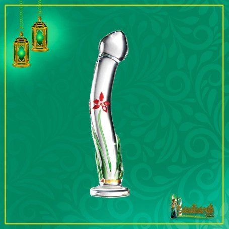 Flower Crystal Glass Dildo Sex Toy GD-004