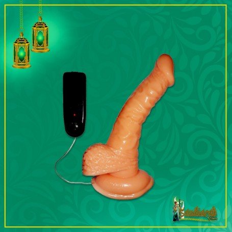 Whoppers Curved Vibrating Suction Cup Realistic Vibrator RSV-078