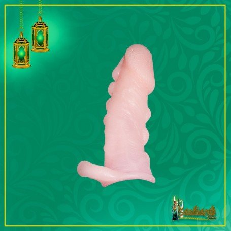 Solid Dotted Head Penis Extension Sleeve Skin Color