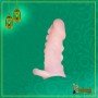 Solid Dotted Head Penis Extension Sleeve Skin Color