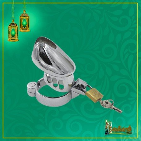 3 Size Metal Male Chastity Device Belt Cock Cages
