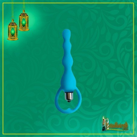 Blue Silicone Anal Vibrator