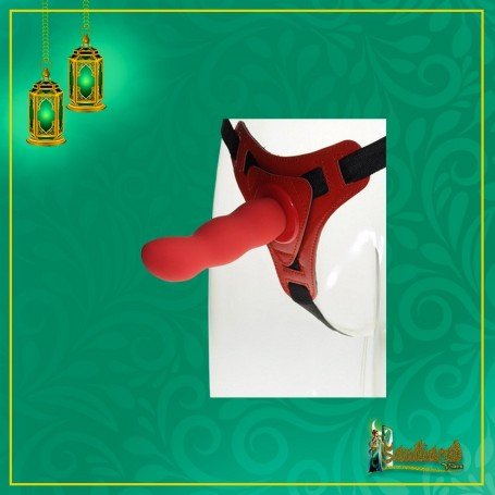 Red Deep Climax Strap On Dildo Realistic Penis Harness