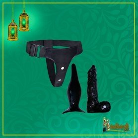 Strap-on Dildo With Anal Butt Plug SO-023