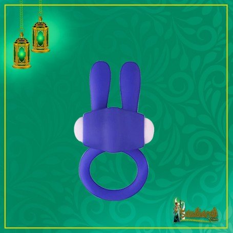 Kingfansion Mini Vibrating Rabbit Cock Ring (Blue)